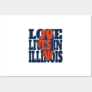 Love Lives in Illinois Posters and Art